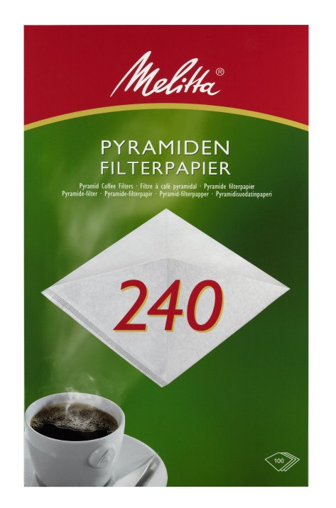 Melitta pyramide filters 240G (per 100st)